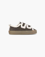 Inuikii Shearling Low Velcro Dark Brown
