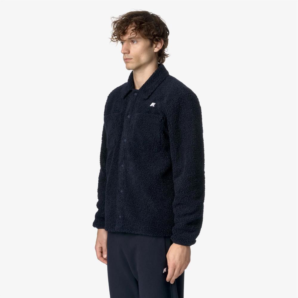 K-Way Felpa Cameron Sherpa Polar Blue Depth