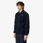 K-Way Felpa Cameron Sherpa Polar Blue Depth