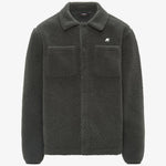 K-Way Felpa Cameron Sherpa Polar Green Blackish Combo