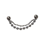 Crocs Jibbitz Double Black Gem Chain
