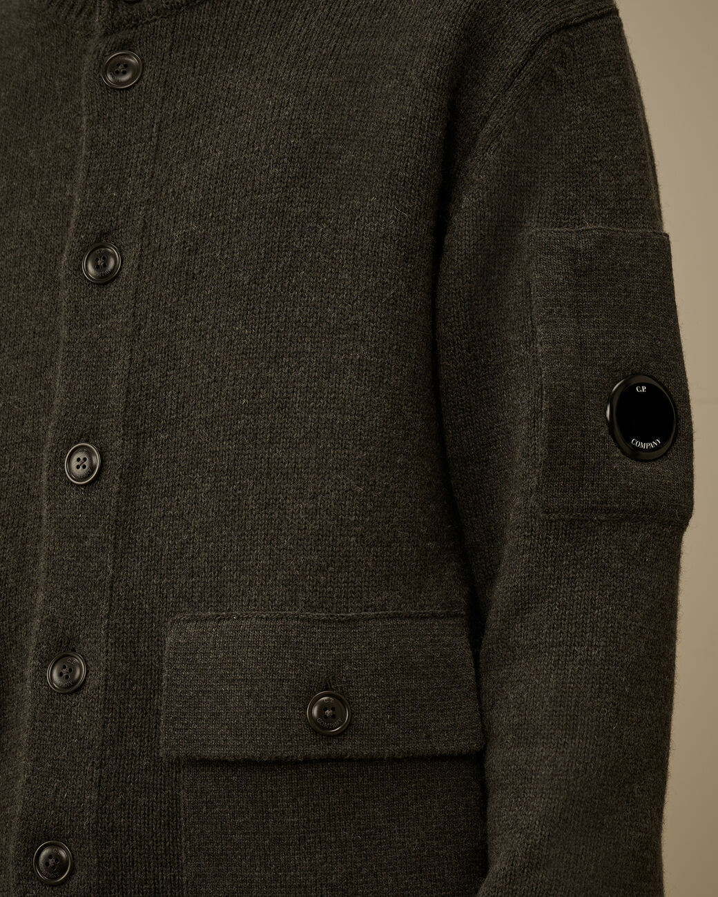 Cp Company Lambswool GRS Buttoned Sweate