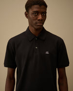 Cp Company Stretch Piquet Short Sleeve Point Collar Polo