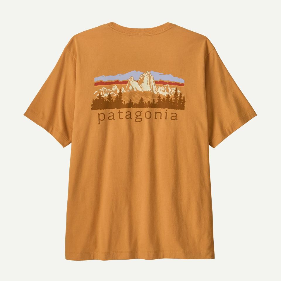 Patagonia Men's Fitz Roy Foothills T-Shirt Dried Mango