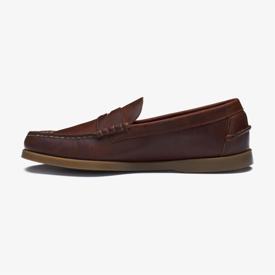 Sebago Dophin Waxed Brown Gum