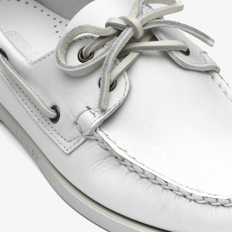 Sebago Docksides Portland White