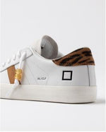D.A.T.E. Hill Low Calf White Leopard
