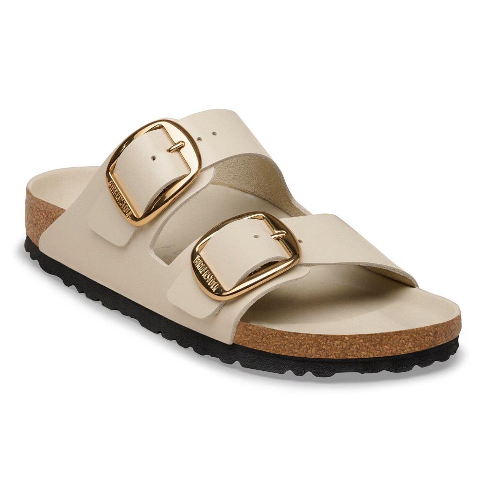 Birkenstock Arizona Big BucklePelle naturale vernice Narrow Fit
