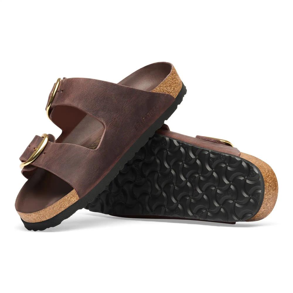Birkenstock Arizona Big Buckle Pelle oliata Habana Narrow Fit
