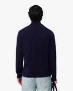 Lacoste Pullover in Cotone a Collo alto con Zip