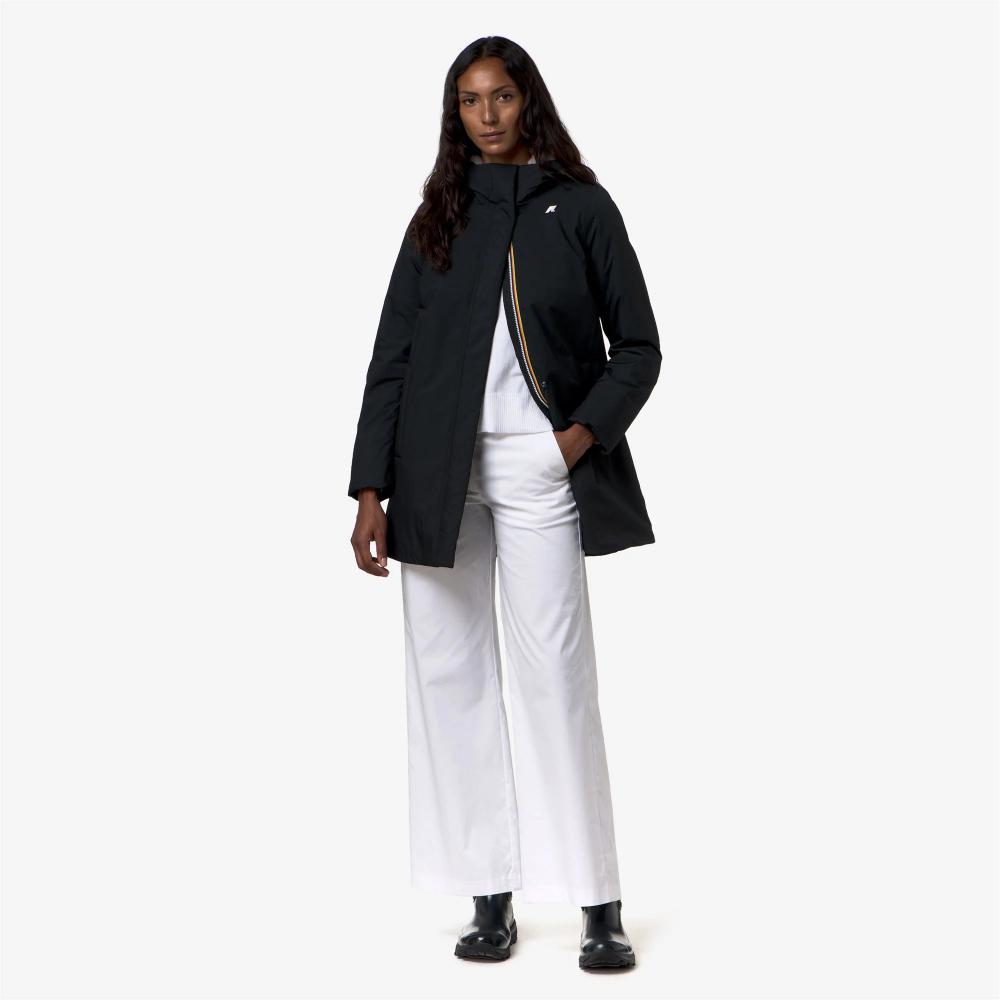 K-Way Giacca Sophie Twill Soft Beaver Black Pure/Grey Warm