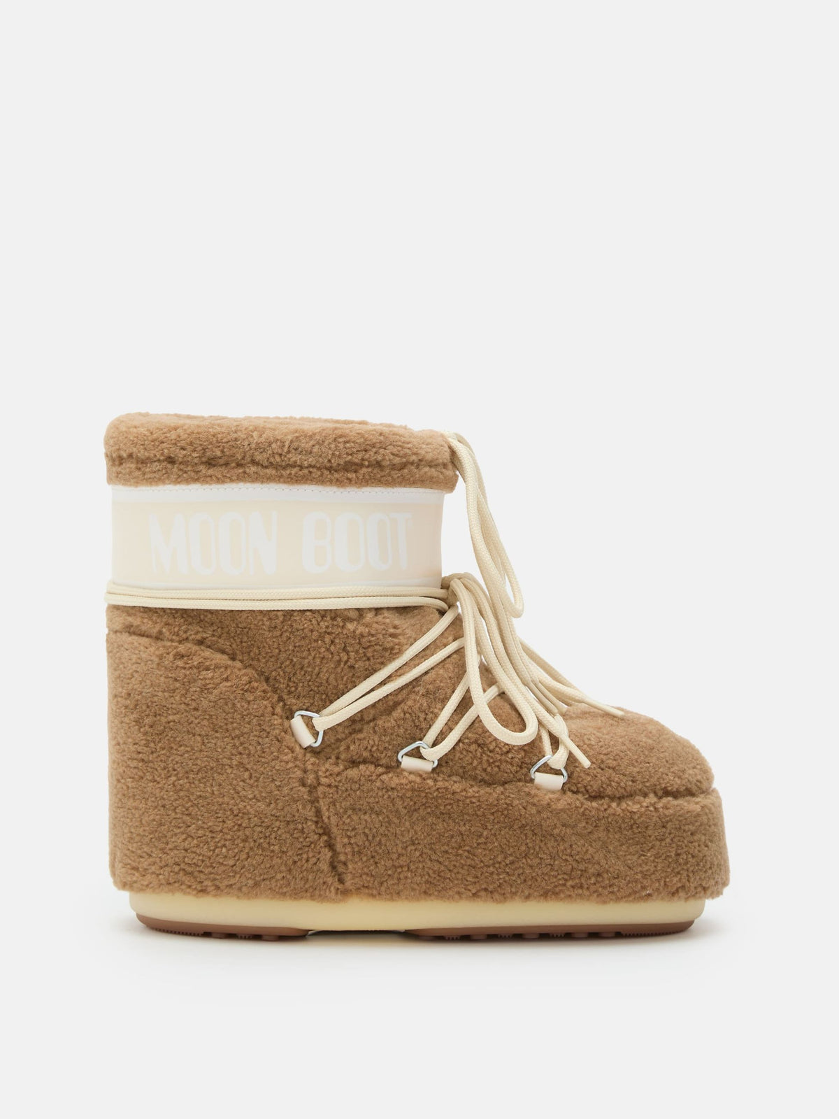 Moon Boot Stivale Icon Low in Teddy Color Camel