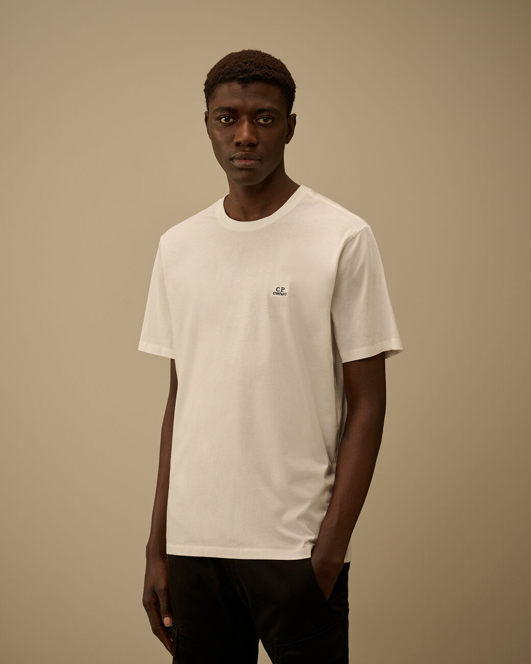Cp Company Jersey Short Sleeve Logo Patch T-Shirt