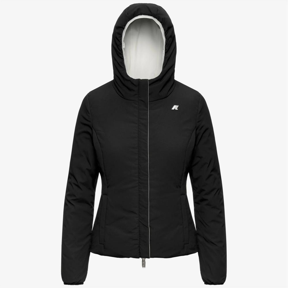 K-Way Giacca Lily St Warm Double White Natural/Black Pure