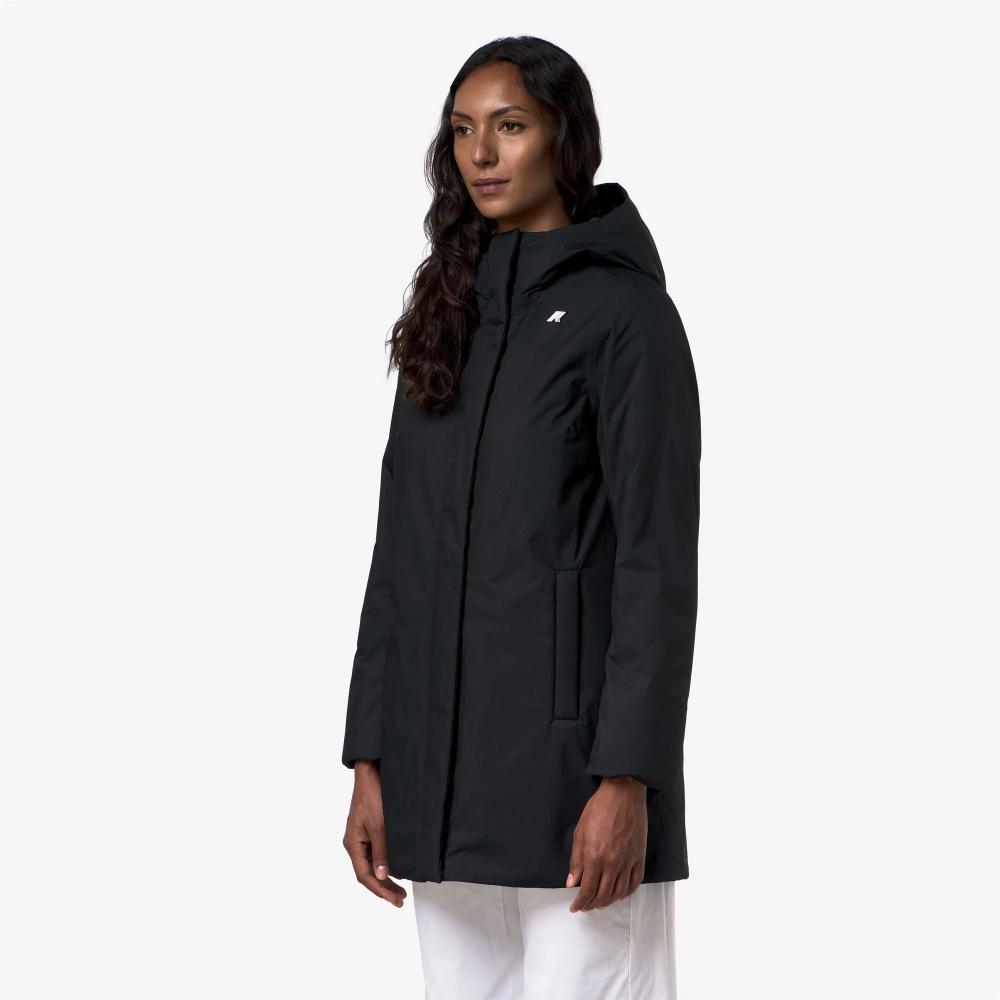K-Way Giacca Sophie Twill Soft Beaver Black Pure/Grey Warm