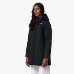 K-Way Giacca Sophie Twill Soft Beaver Black Pure/Grey Warm