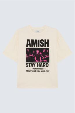 Amish T-shirt in Jersey Stay Hard
