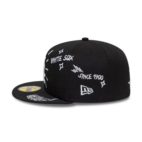 New Era 59FIFTY Fitted Chicago White Sox MLB Scribble Nero
