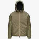 K-Way Giacca Jack Spacer Nylon Double Black Pure/Green Army