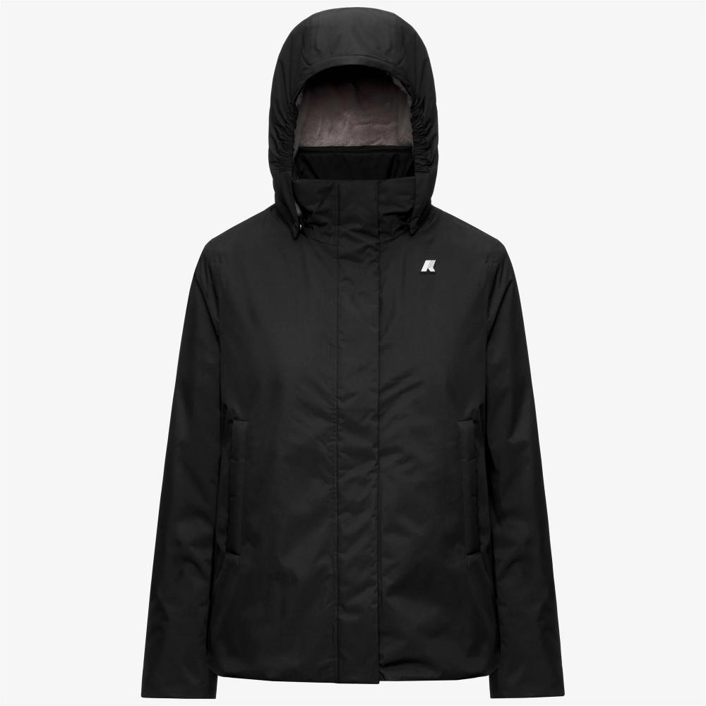 K-Way Giacca Marlette Twill Soft Beaver Black Pure/Grey Army