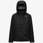 K-Way Giacca Marlette Twill Soft Beaver Black Pure/Grey Army