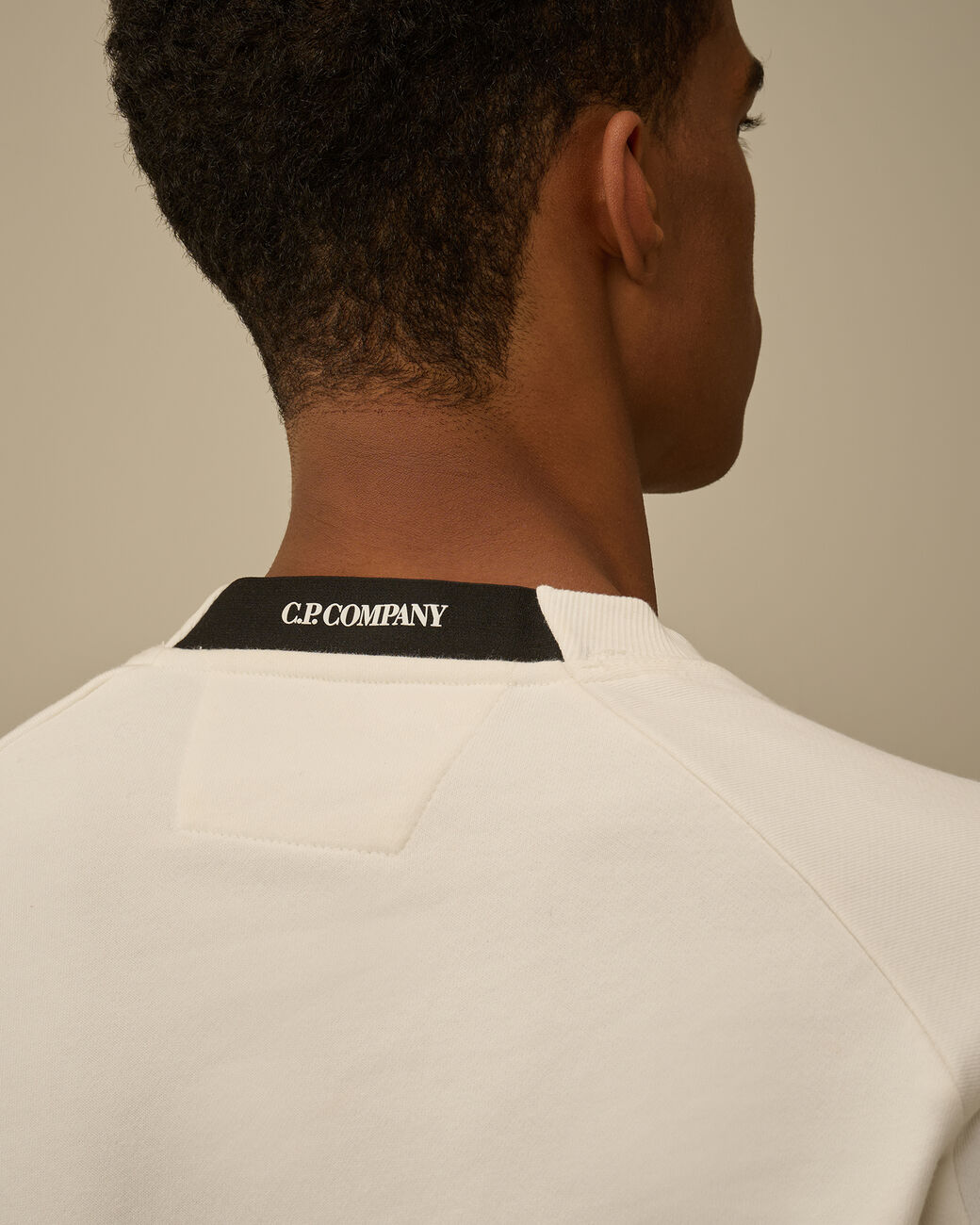 Cp Company Diagonal Raised Fleece Crewneck Lens Sweatshirt