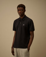 Cp Company Stretch Piquet Short Sleeve Point Collar Polo