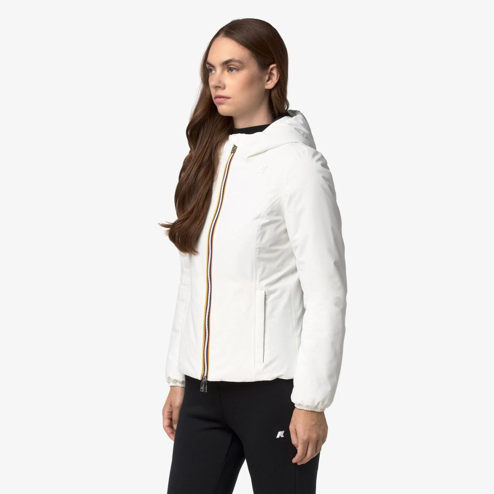 K-Way Giacca Lily St Warm Double White Natural/Black Pure