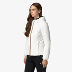 K-Way Giacca Lily St Warm Double White Natural/Black Pure