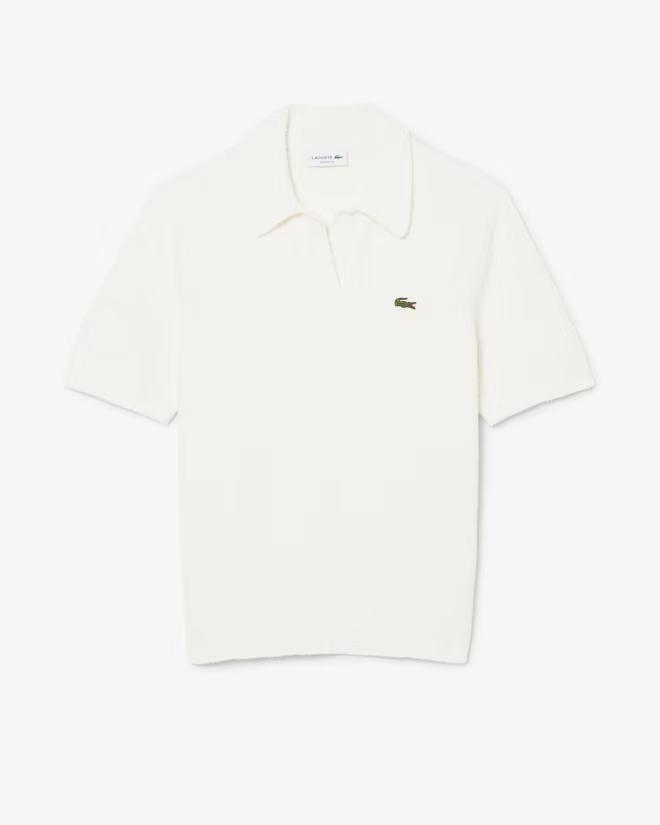 Lacoste Polo in Maglia Bouclé Classic Fit