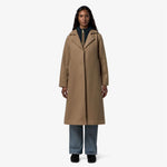 K-Way Giacca in lana e nylon Beige Khaki/Blue Depth