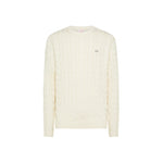 Sun68 Maglia Girocollo in Misto Lana a Trecce