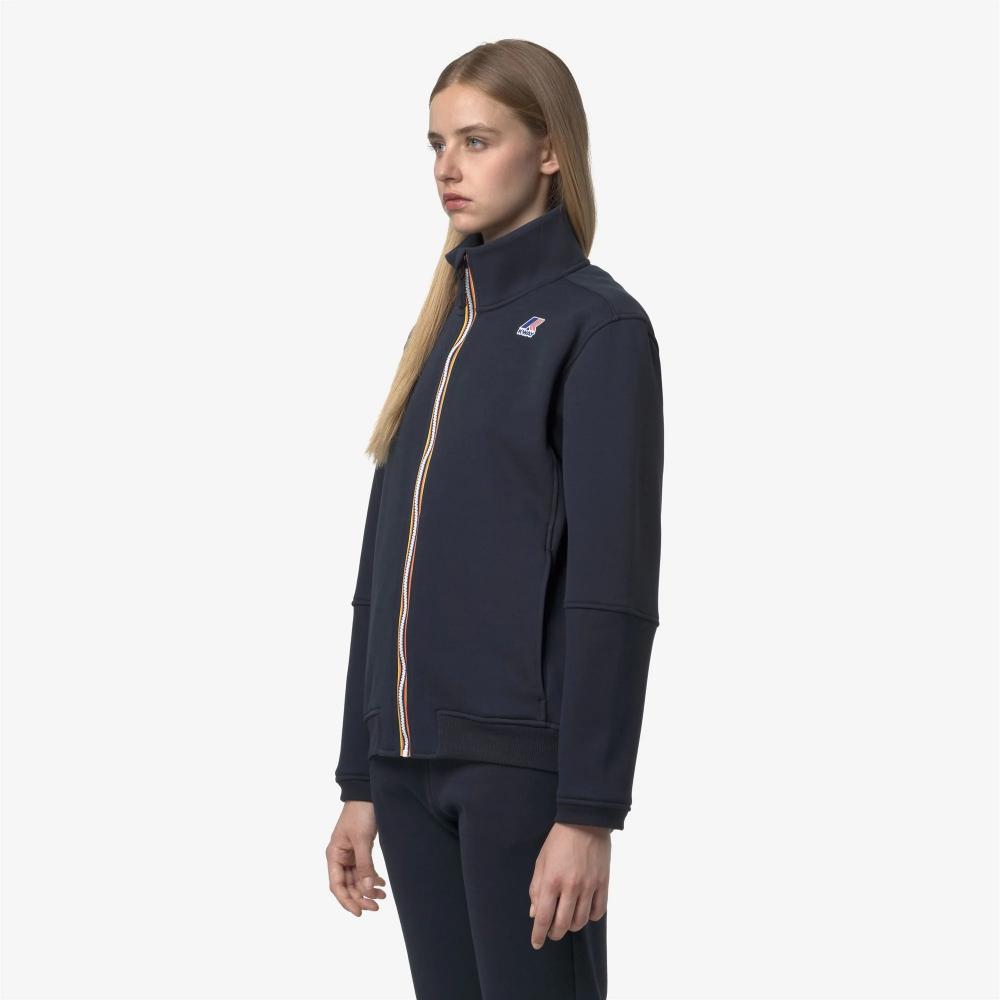 K-Way Felpa Pepin Brushed Pc Unisex Blue Depht