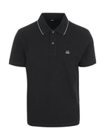 Cp Company Stretch Piquet Short Sleeve Logo Polo